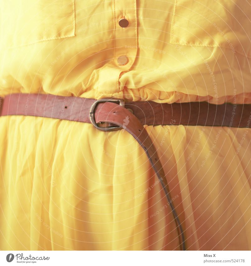 belts Overweight Feminine Stomach Fashion Clothing Dress Belt Yellow Gluttony Voracious Lack of inhibition Save Narrow Buckle Belt buckle Buttons Fat Flatulence
