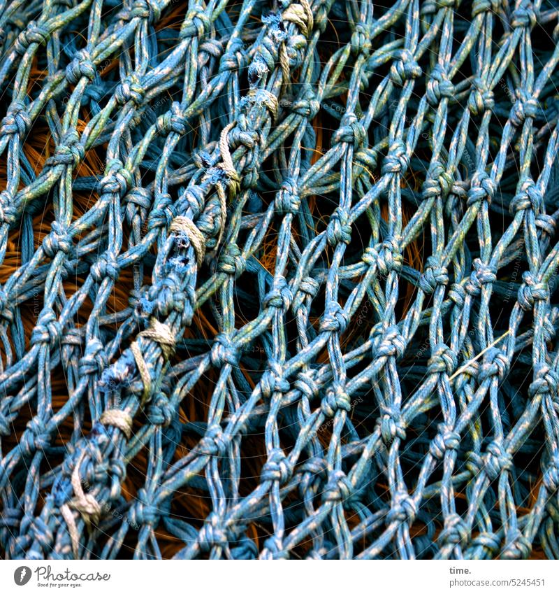 Collection | Nodes Knot Maritime Net textile Plastic weave fishing Fishing industry Catching net Fishing net Fishery Structures and shapes Pattern Blue mottled