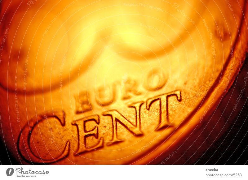 EuroCent Coin Money Financial Industry Stock market Things Macro (Extreme close-up) Financial institution
