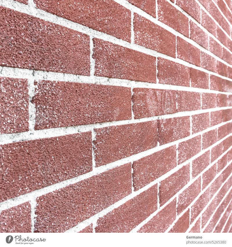 Close up of brick wall ending in infinity building red structure perspective background pattern texture architecture stone brickwork stonework wallpaper urban
