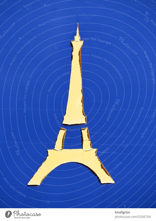 Eiffel Tower eiffel tower Tourist Attraction France Landmark stylized Silhouette stickers Capital city Tourism Sightseeing Paris Manmade structures Colour photo