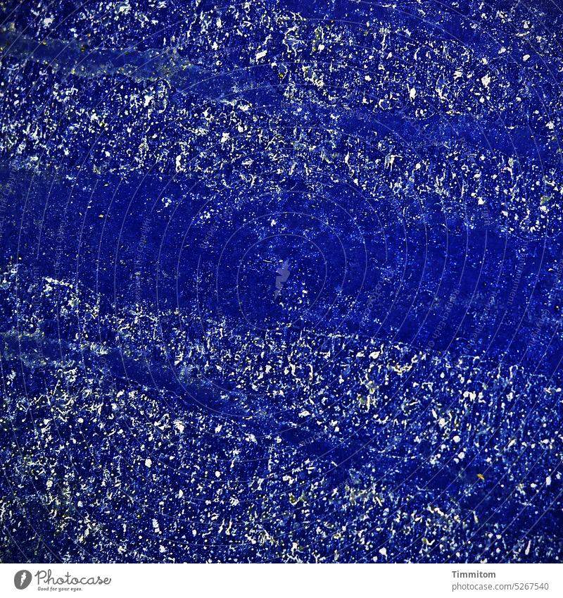 Dirty blue Blue Colour surface soiling deposition Abstract Pattern Colour photo Deserted Structures and shapes