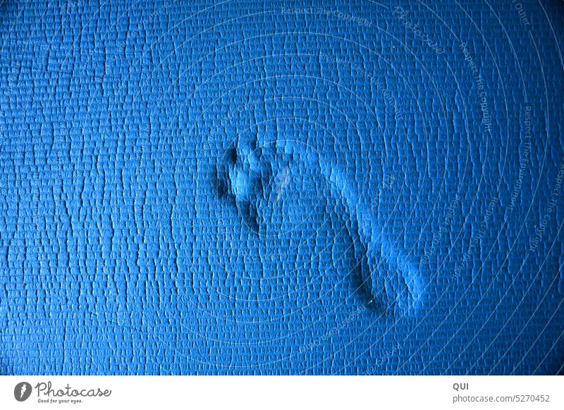 Bluefoot.....footprint on blue Feet crumbly Imprint trace Footprint Barefoot Tracks Vacation & Travel Summer Colour photo Summer vacation Going step Sampling