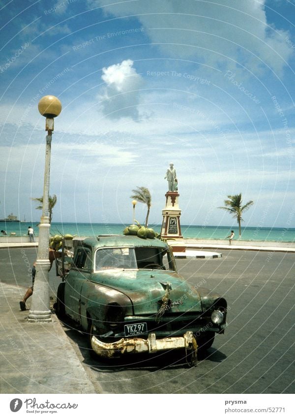 coconut Summer Ocean Vacation & Travel Vintage car Beach Sun ford Fruit