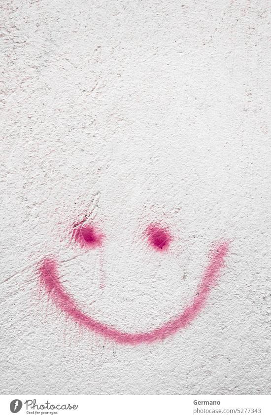 Grungy smiley on wall Outdoor abstract architecture backdrop background board building city closeup concrete construction creation creative decorative design