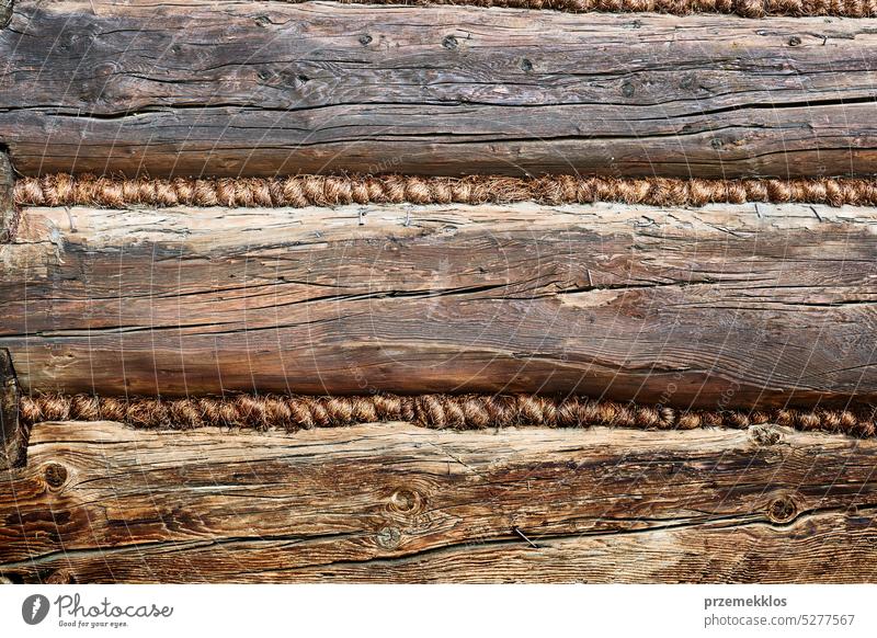 Old rustic rough wood background. Old house wall. Vintage backdrop. Wood planks. Wooden texture background. Old surface old grunge textured vintage board dark