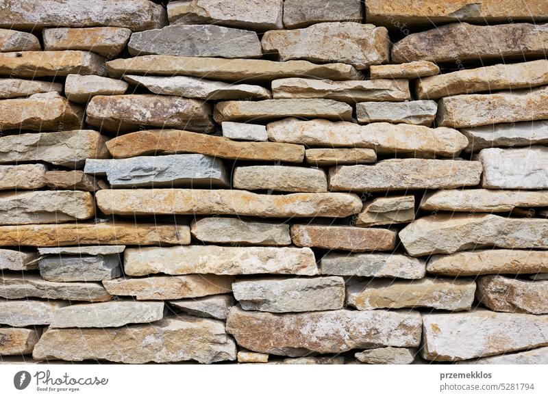 Stone wall. Old chalk stone pattern background. Natural background and wallpaper. Stone texture old material rough surface abstract rock structure textured