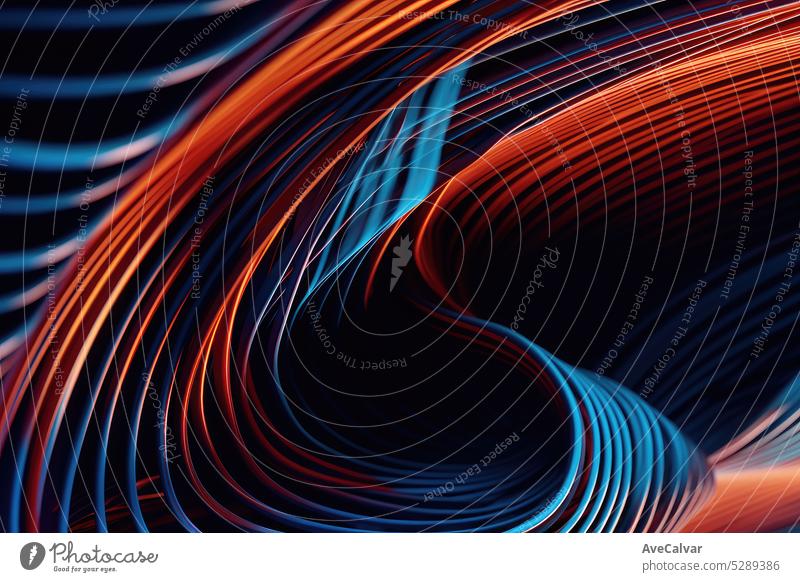 A close up of a blue and orange background abstract colors design pattern texture vibrant modern digital art wallpaper graphic design artistic creativity