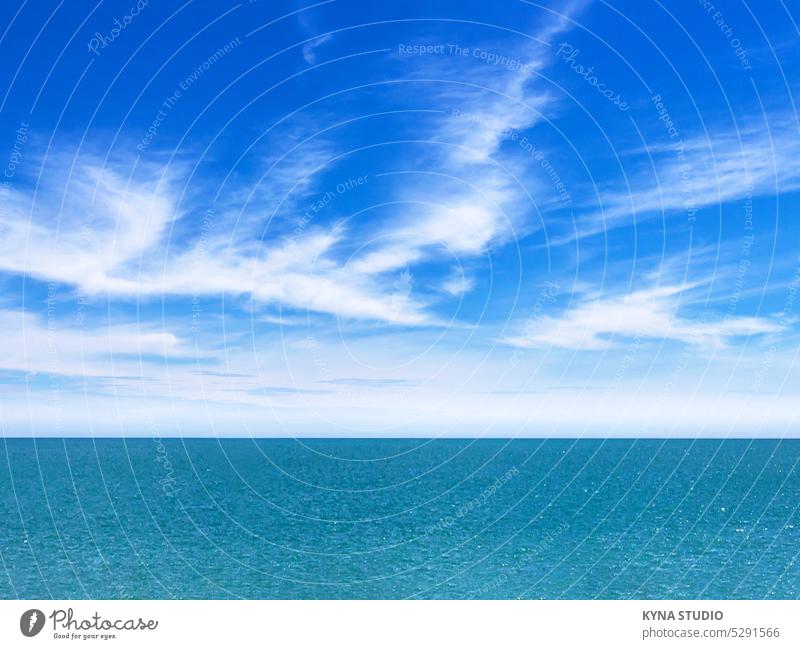 Calm sea cloudscape abstract cloudy coast holiday space scenic freedom season sunlight bright clear skyline weather nobody surface ripple idyllic covid-19 blue