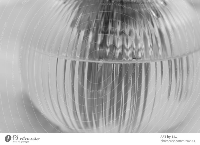 Structured glass Glass Light structures background along Across Round Vase mineral monochrome Shadow Waves Undulating colourless