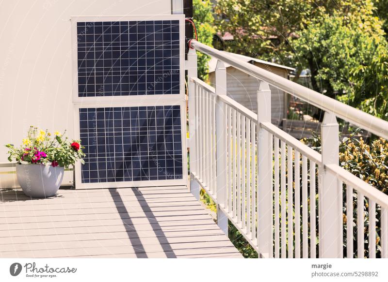 Balcony power plant photovoltaics solar Renewable Energy Technology Shadow Sun Sunlight panel sustainability Energy generation Environmental protection