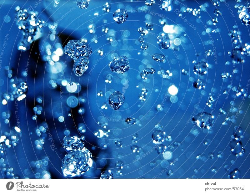 water pearls Wet Spray Radiation Jet of water Cold Bathroom Water Rain Shower (Installation) Shower head Blue Take a shower