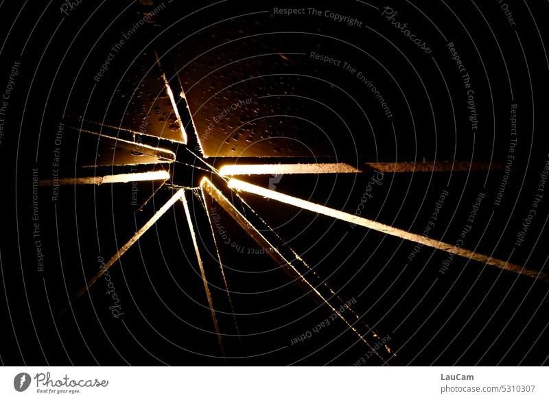 starlight Light Stars starlit cosmic Illuminate Bright Dark Night Starlit Universe Night sky Structures and shapes Glow Galaxy Astronomy jet rays Brilliant