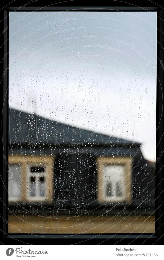 #A0# Old Days Rain raindrops Rainwater Rainy weather out Window Window pane Window frame Neighbor neighbourhood Wet Bad weather Drops of water Weather Autumn