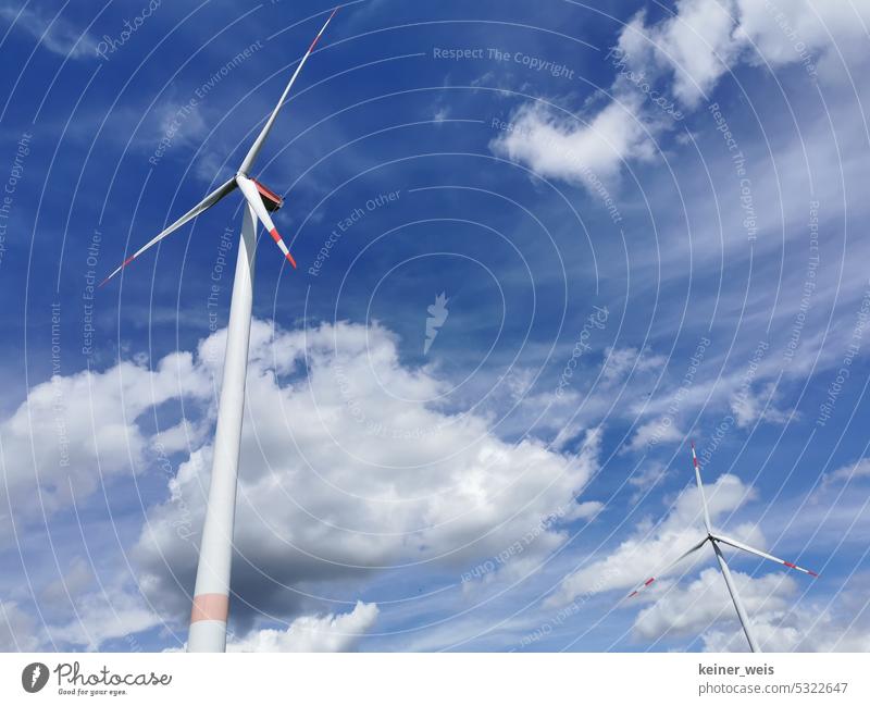 Wind turbines for renewable wind energy without fossil fuels in times of energy transition windmills wind power Renewable energy Energy regenerative