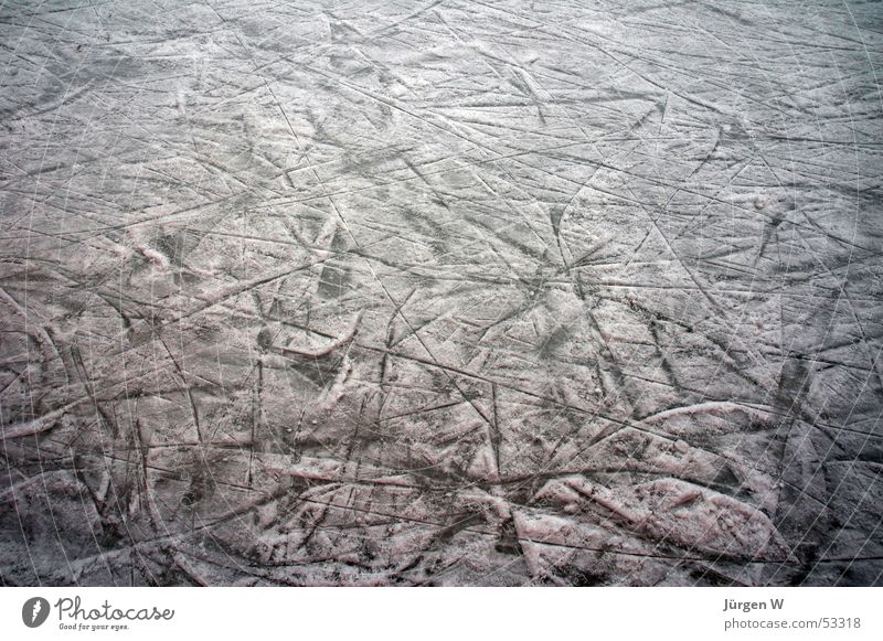 scratched Scratch mark Frozen Ice-skates Express train Furrow Snow scratches furrows froze iceskate