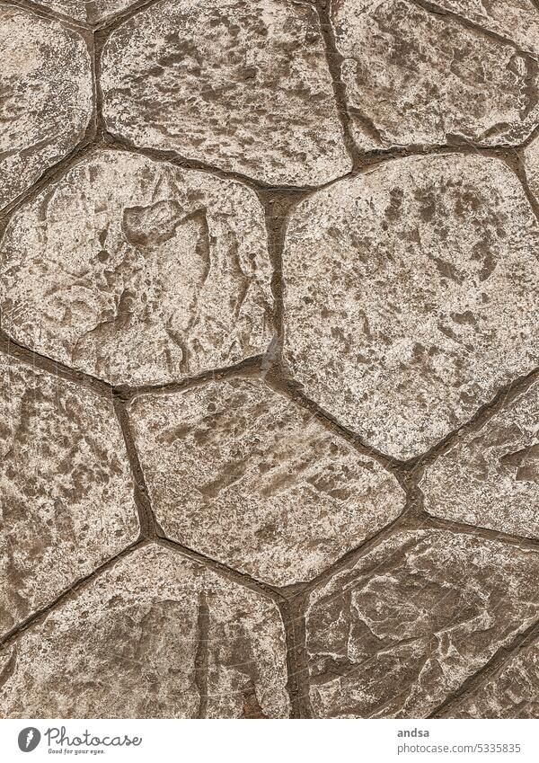 Detail of natural stone floor Stone Ground Pattern Structures and shapes structure Floor covering Gray Brown Sand Dirty naturally Paving stone Street