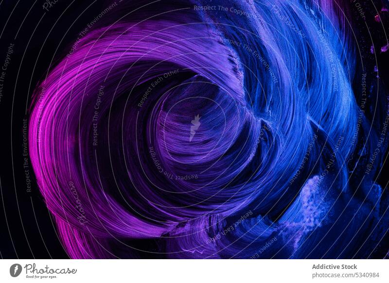 Smears of neon paint smears bright spread abstract art gradient ink fluid style fantasy vibrant vivid creative strokes surface shiny glow violet purple blue