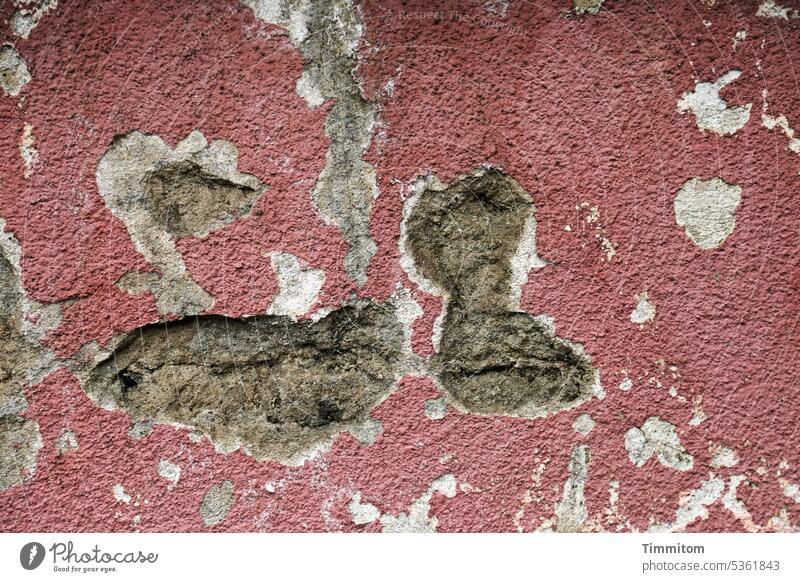 Try to decode the image Wall (building) Colour Plaster damage Flat Hollow Deep shape Wall (barrier) Deserted Colour photo Decline Old Detail