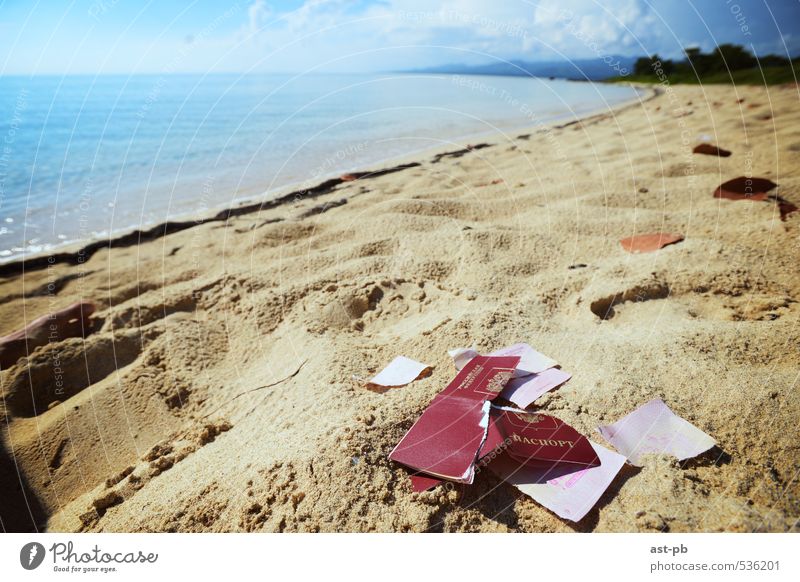 downshifting Sand Coast Brave Life Egotistical passport irretrievable Colour photo