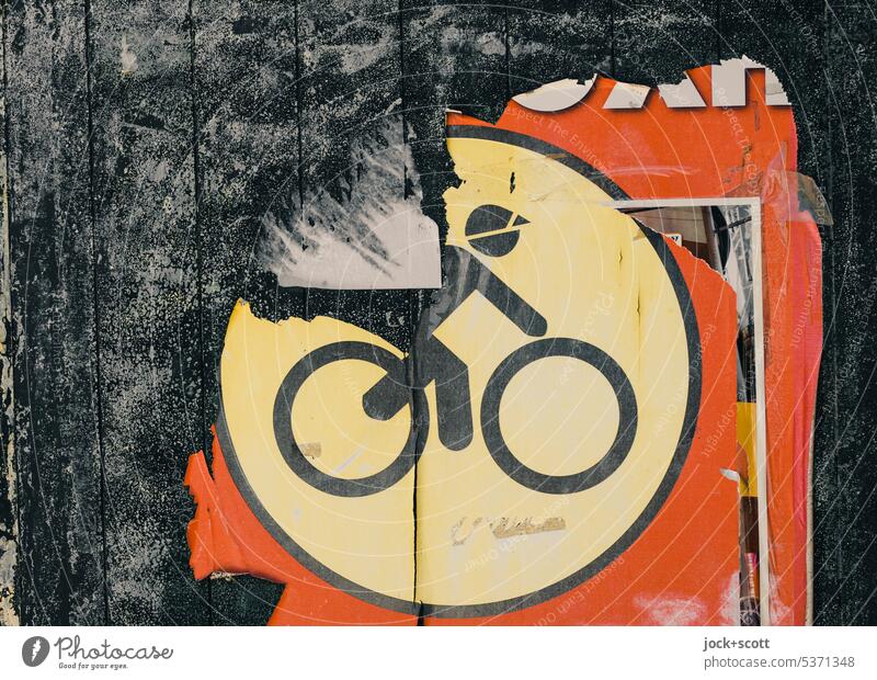 Time gnaws road cyclist Racing cycle Pictogram Sports Athletic Symbols and metaphors Mobility Leisure and hobbies Fitness Ravages of time Transience torn down