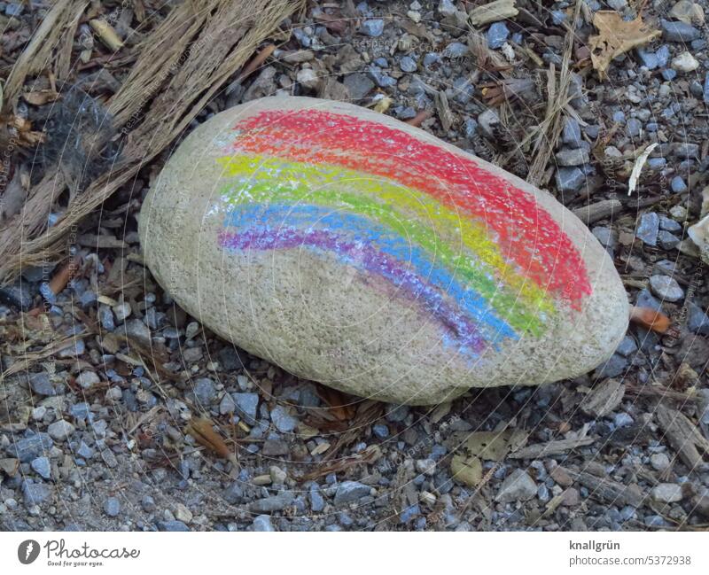 rainbow Stone Rainbow variegated Colour Tolerant Prismatic colors Equality variety Symbols and metaphors Freedom Homosexual colourful Love gay Multicoloured