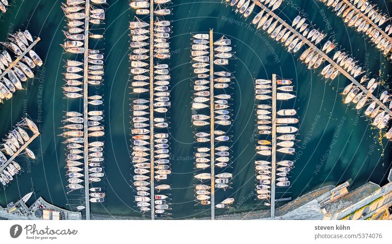 Marina marina Harbour Aerial photographs Drone pictures Water Bird's-eye view droning drone photo Drone Photography UAV view Exterior shot Vacation & Travel