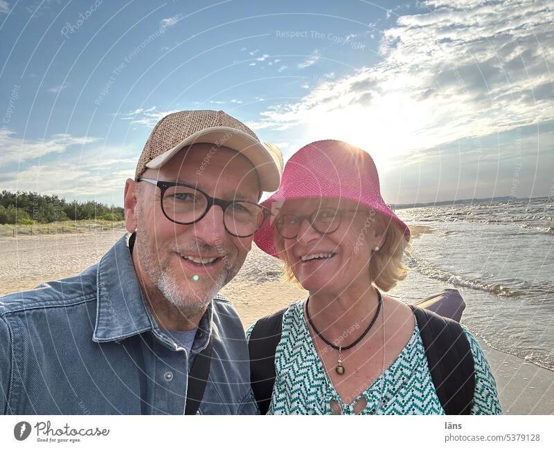 matter close to the heart Couple Love Relationship Happy Together Affection Harmonious Infatuation Beach Related Woman Man Summer Friendship Sunset Usedom