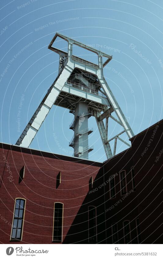 UT Bock auf Bochum | promoter tower Ruhr Valley Mine Mine tower Architecture The Ruhr Tourist Attraction Industry Historic Industrial heritage