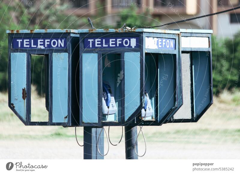 old telephone boxes Telephone Phone call Receiver Telecommunications Old Phone box make a phone call Telephone line Communicate Retro Analog Nostalgia
