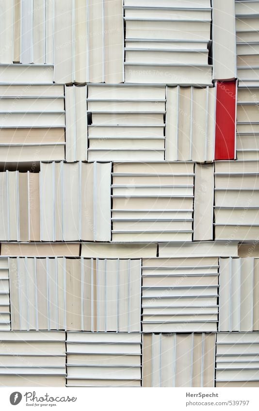 distinguishing characteristic Collection Esthetic Red White Bookshelf Stack Paper Orderliness Arrangement Distinctive Protruding Uniqueness Peer pressure