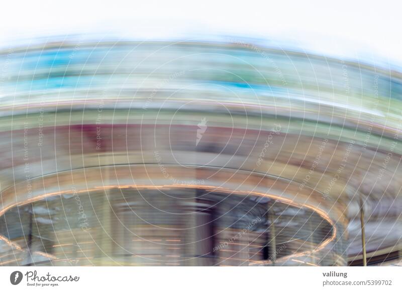 Carousel spinning, movement background abstract amusement attraction bright building carnival carousel circle city colorful entertainment exterior fun funfair
