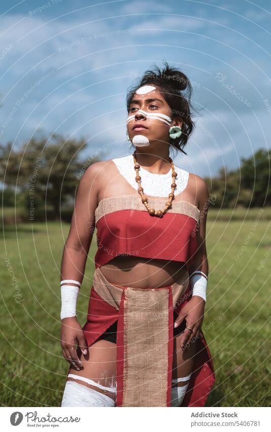 Mayan woman wearing traditional garments indigenous maya native mayan warrior aztec princess tribes historical history mexico vegetation lush green ritual smoke