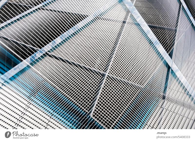 X Future Chaos Planning Modern Irritation Crazy Close-up Double exposure Steel Pattern Abstract Structures and shapes Architecture Line Metal Complex