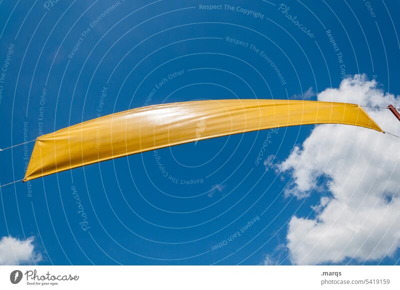 Banner banner Sky Yellow Blue Beautiful weather Clouds cloud Wind advertising banners