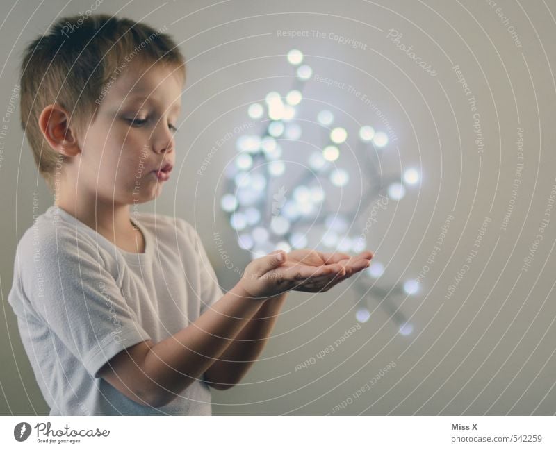 wizard Joy Advancement Future Energy industry Human being Masculine Boy (child) Hand 1 3 - 8 years Child Infancy Flying Glittering Illuminate Emotions Moody