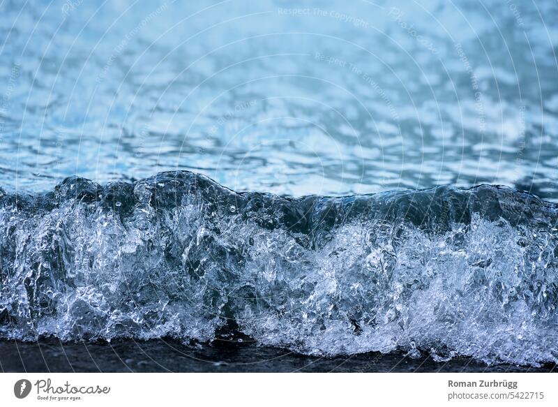 A (rejection) wave is closing in on me Water Surface of water element Waves Source Table water Pure neat texture Dynamic Blue Liquid Nature Pattern Summer
