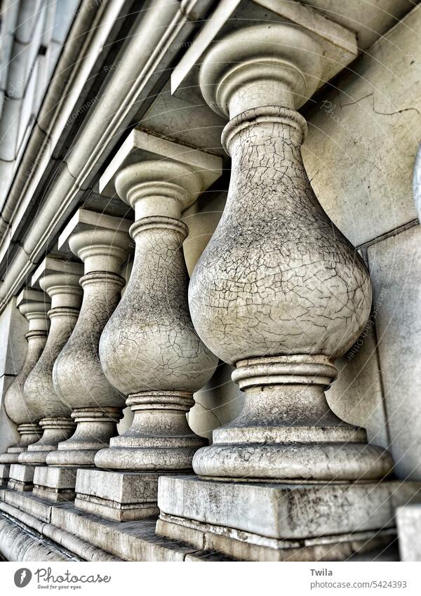 Row of Pillars pillars architecture stone ancient bannister old building