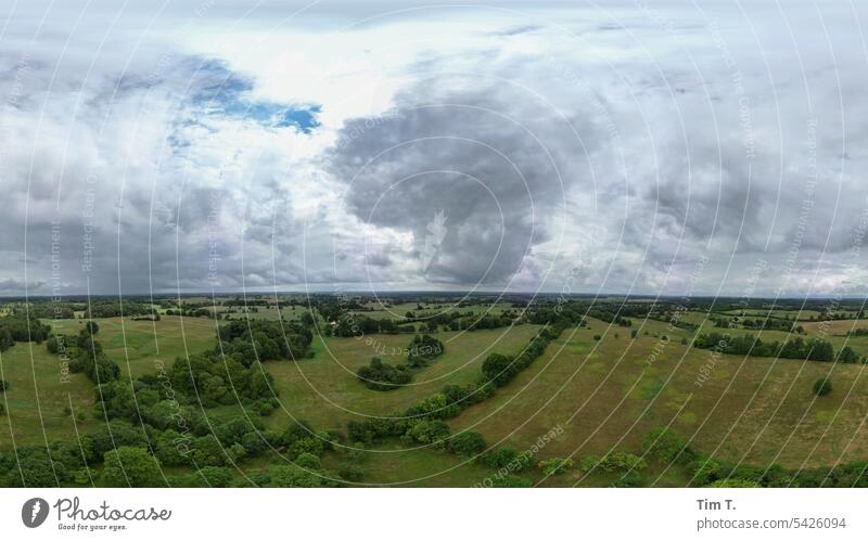 Pommern Landschaft Himmel pommern wolken Natur himmel landschaft polen zlocieniec sommer drohnenfoto natur