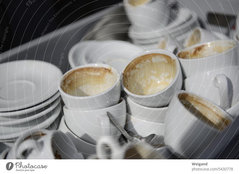 Used espresso cups Markets Espresso celebration hangover Porcelain Drinking Coffee Rinse Dishwashing service
