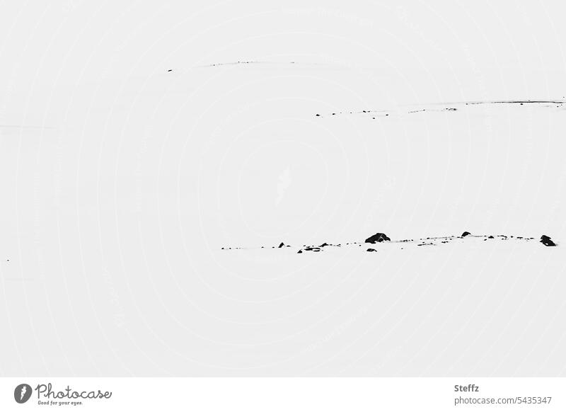Iceland snow East Iceland Winter Silence Icelandic Snow Snow layer snowy White Snowscape snow-covered iceland trip black-and-white winter Fjardarheidi