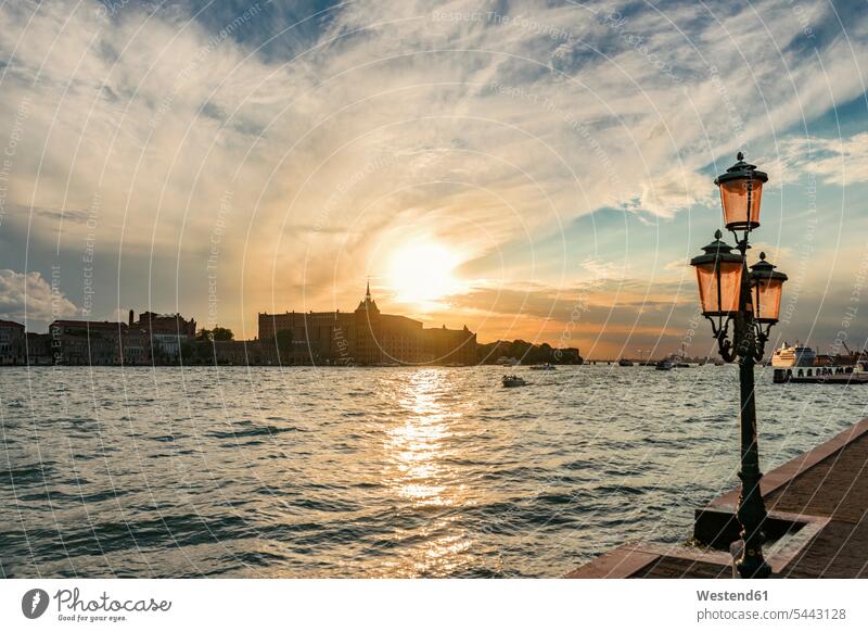 Italy, Venice, view to Giudecca with Academy of Fine Arts evening in the evening landmark sight place of interest dusk atmosphere atmospheric evening twilight