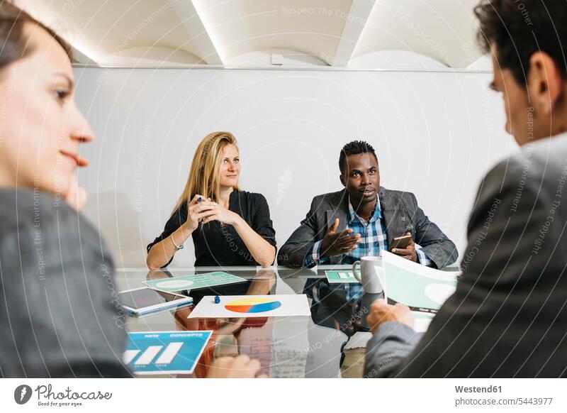 Creative business people having a meeting in office businesspeople writing write Brainstorming statistic statistics performance business world business life