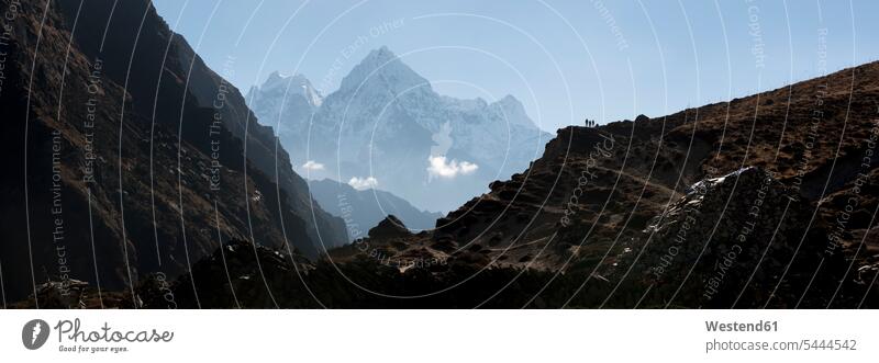 Nepal, Himalaya, Khumbu, Everest region, Renjo La scenics sceneries scenery landscape scenic view panoramic view panoramas panoramics panoramic views day