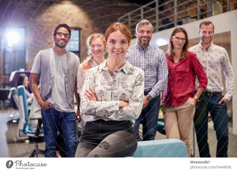 Group portrait of a team of colleagues working for a start up company firm startup young business startup company startups young company startup companies