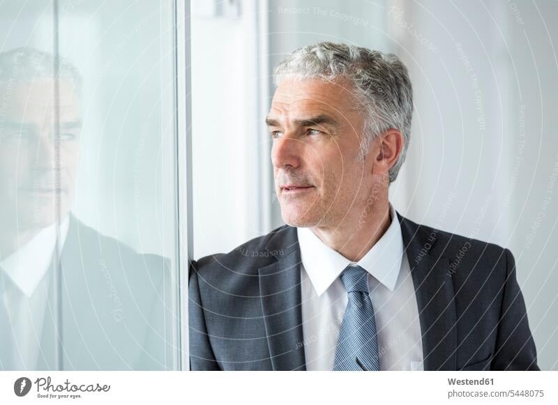 Mature businessman in office, portrait Trust Confidence Faith thinking Responsibility responsible Businessman Business man Businessmen Business men offices