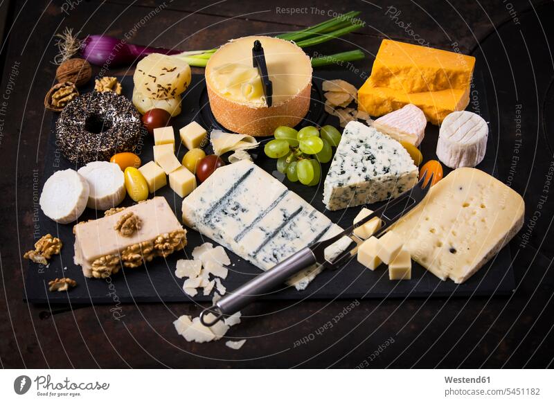 Cheese Platter, cheddar, tete de moine, gorgonzola, goat cheese, french sheep cheese, butter cheese, blue cheese, processed cheese with walnut, pepper cheese, hand cheese, gouda, parmesan