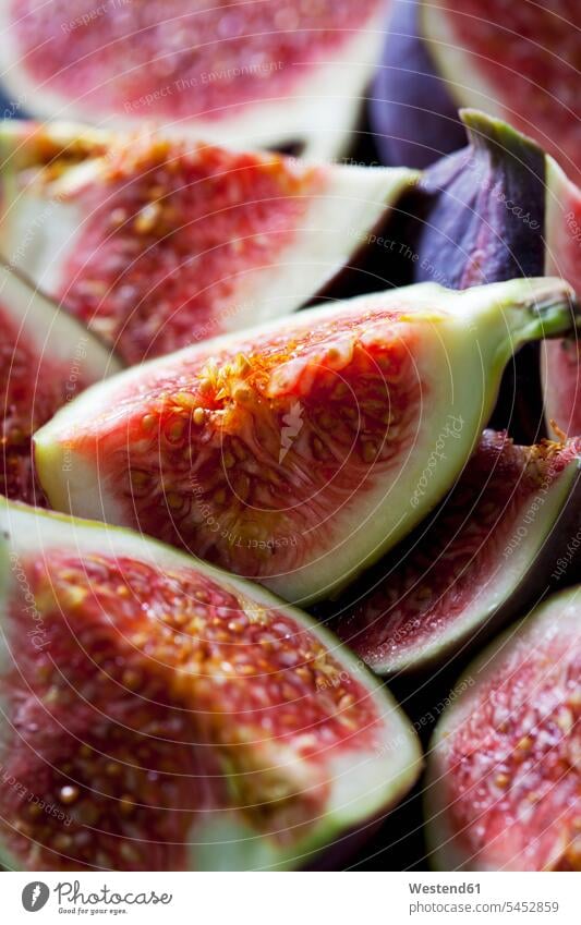 Quarters of fresh figs, close-up food and drink Nutrition Alimentation Food and Drinks Part Of partial view cropped Seduction Seductive seducing Seducement