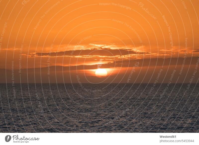 Spain, scenic sunset at the sea beauty of nature beauty in nature evening mood tranquility tranquillity Calmness evening light brightness glare luminescent