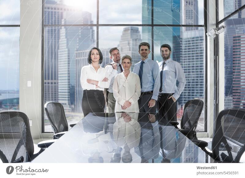 Portrait of confident businessmen and businesswomen in conference room colleagues Business Meeting business conference meeting group of people Group
